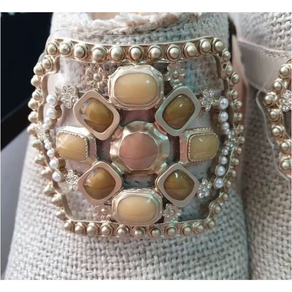 Chanel Shoe Platform Clog Limited Edition Jewel Hardware Sz 39.5 - Picture 3 of 10